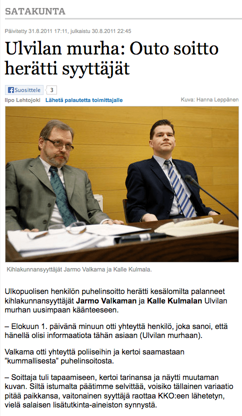 Ari Auerin outo soitto