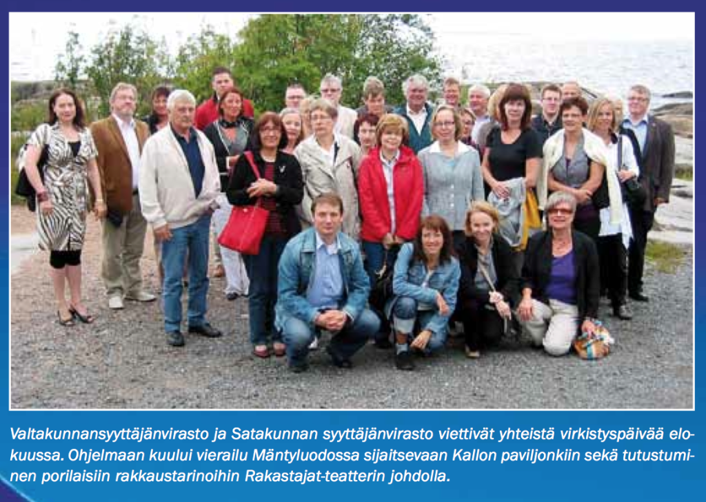 Takana vasemmalla Jarmo Valkama ja Kalle Kulmala